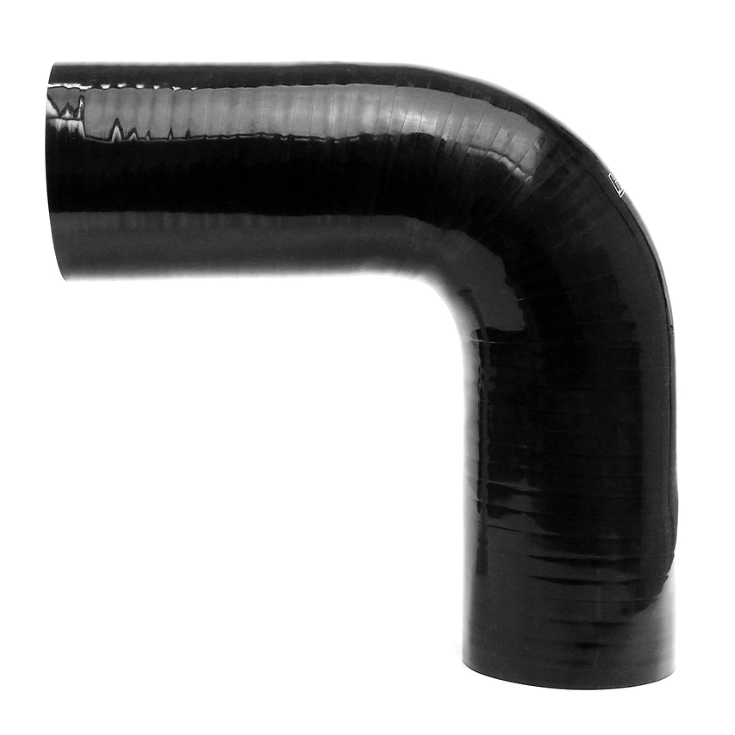 HPS 3" ID High Temp 4-ply Reinforced Silicone 90 Degree Elbow Coupler Hose Black (76mm ID)